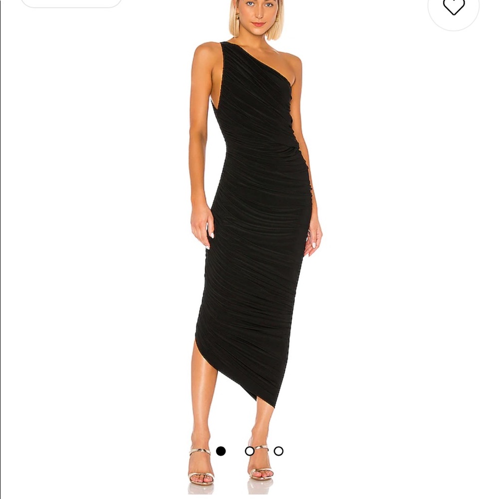NORMA KAMALI DIANA GOWN BLACK